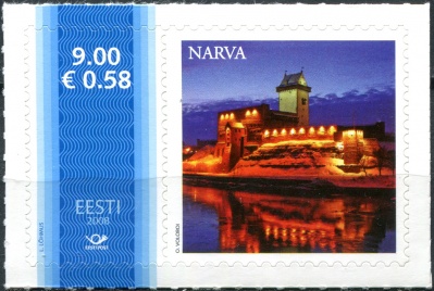 Эстония. 2008. Нарвская крепость (Почтовая марка. MNH OG)