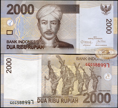 Индонезия. 2000 рупий (Unc) 2011