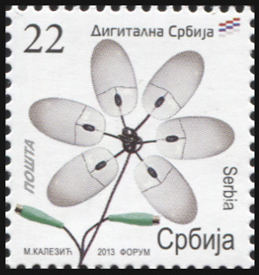 Сербия. 2013. Цифровая Сербия (Почтовая марка. MNH OG)