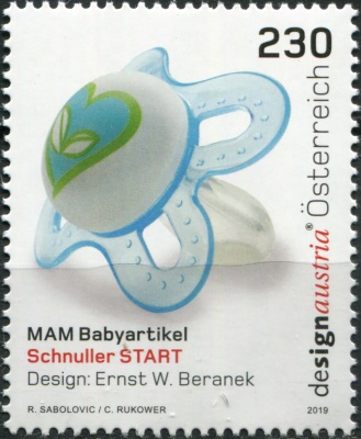 Австрия. 2019. Пустышка силиконовая MAM START (Почтовая марка. MNH OG)