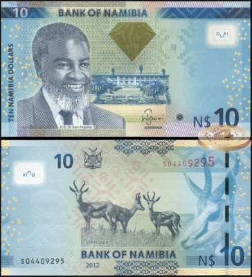 Намибия. 10 долларов (Unc) 2012