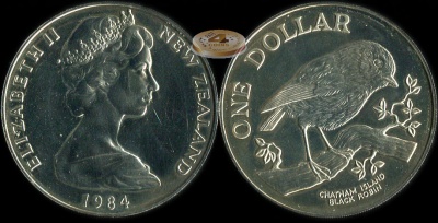 Новая Зеландия. 1 доллар. 1984 (Unc)