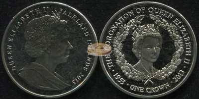 Фолклендские о-ва. 1 крона. 2013 (Unc)