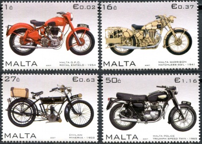Мальта. 2007. Мотоциклы (Серия Почтовых марок. MNH OG)