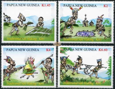 Папуа Новая Гвинея. 2016. Традиционное производство соли (Серия. MNH OG)