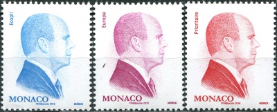 Монако. 2016. Принц Альберт II (Серия Почтовых марок. MNH OG)