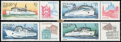 Польша. 1986. Польско-Балтийские паромы (Серия. MNH OG)