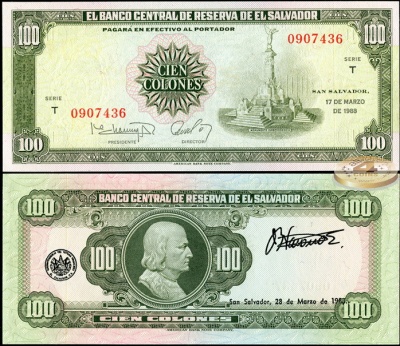 Сальвадор. 100 колонов (Unc) 1988