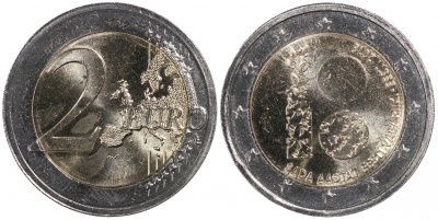 Эстония. Монета 2 евро. 2018 (Unc. Биметалл) 100-летие Эстонской Республики