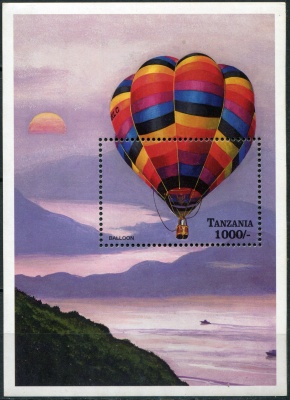 Танзания. 1998. Воздушный шар (Блок. MNH OG)