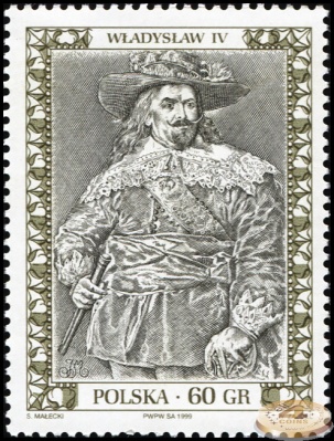 Польша. 1999. Владислав IV Ваза [1595-1648] (Почтовая марка. MNH OG)