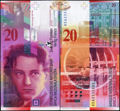 Швейцария. 20 франков (Unc) 2005