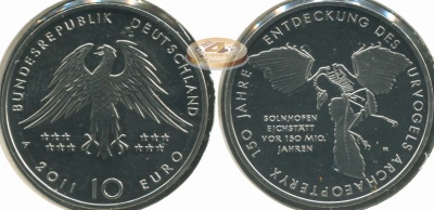 Германия. 10 евро. 2011.A (Proof-Like)