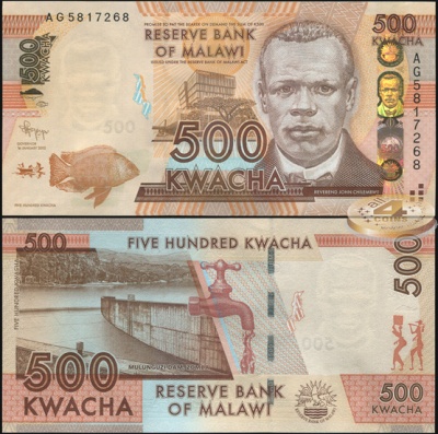 Малави. 500 квача (Unc) 2012