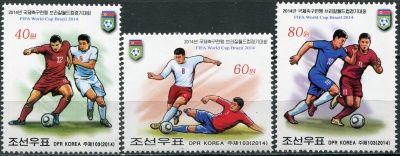 КНДР. 2014. Чемпионат мира по футболу, Бразилия 2014 (Серия. MNH OG)