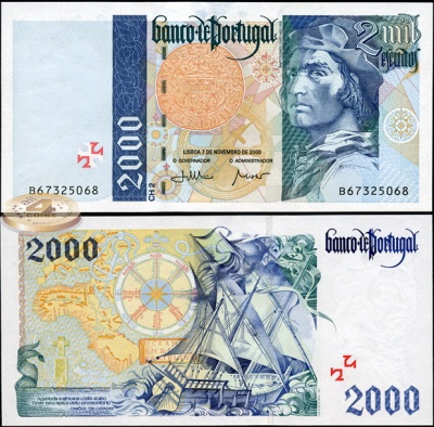 Португалия. 2000 эскудо (Unc) 2000