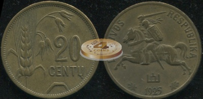 Литва. 20 центов. 1925 (XF+/XF)