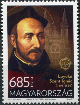 Венгрия. 2022. 400-летие канонизации св. Игнатия де Лойолы (Почтовая марка. MNH OG)