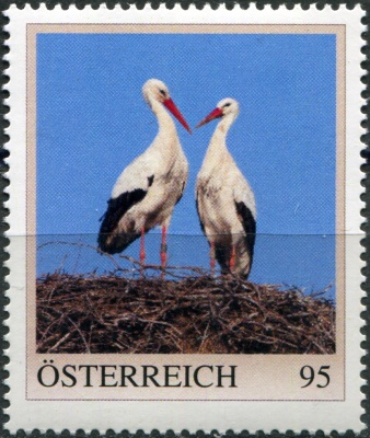 Австрия. 2024. Аисты (Почтовая марка. MNH OG)