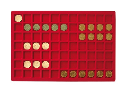 Планшет на 77 монет до 24 мм. Для кейса 2338о, 2348о (Lindner)
