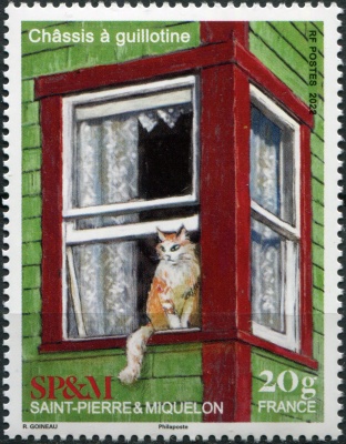 Сен-Пьер и Микелон. 2022. Окно с гильотинной рамой (Почтовая марка. MNH OG)