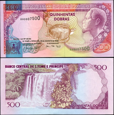 Сан-Томе и Принсипи. 500 добр (Unc) 1993