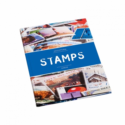 Альбом (кляссер) для марок STAMP S 4/8. 16 черных страниц (Leuchtturm)