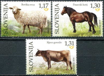 Словения. 2018. Домашние животные (Серия Почтовых марок. MNH OG)