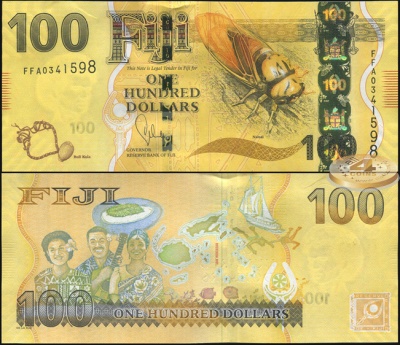 Фиджи. 100 долларов (Unc) 2013