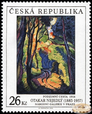 Чехия. 2008. Осенняя Дорога. 1918. Отакар Неедлы [1883-1957] (Почтовая марка. MNH OG)