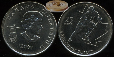 Канада. 25 центов. 2007 (Unc)