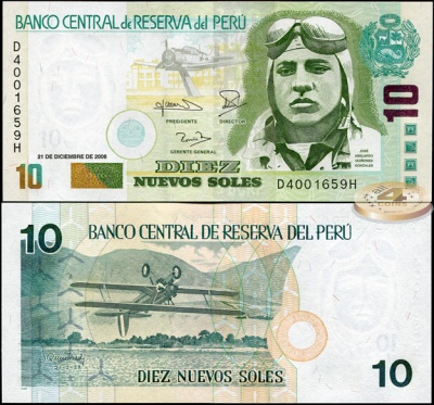 Перу. 10 новых солей (Unc) 2006