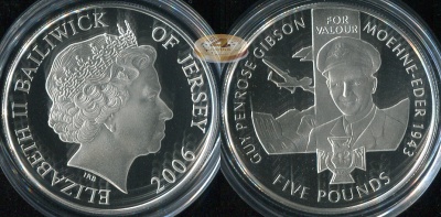 Джерси. 5 фунтов. 2006 (Proof. Серебро)