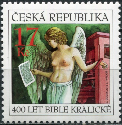 Чехия. 2013. 400-летие Кралицкой Библии (Почтовая марка. MNH OG)