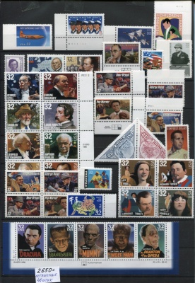 США. Набор памятных марок. 1997 (40 шт., Негашенные)