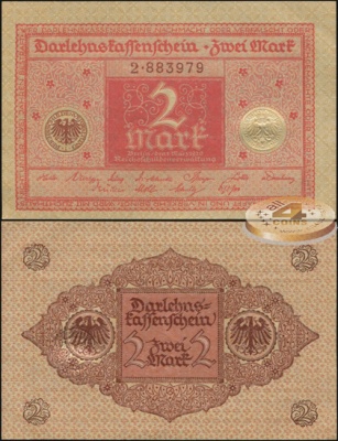 Германия [Веймарская респ.]. 2 марки (Unc) 1920