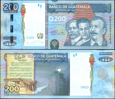 Гватемала. 200 кетцалей (Unc) 2009