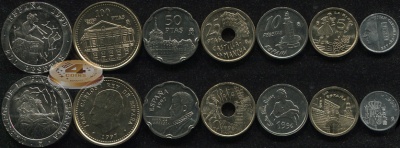 Испания. Набор №7 (7 монет) 1993-98