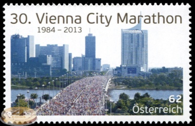Австрия. 2013. 30-й Венский Городской Марафон (Почтовая марка. MNH OG)