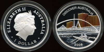 Австралия. 1 доллар. 2006 (Proof. Серебро. Эмаль)
