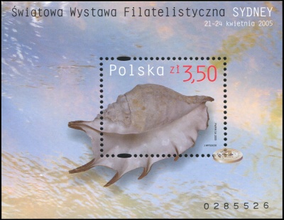 Польша. 2005. Всемирная Филателистическая Выставка в Сиднее (Блок. MNH OG)