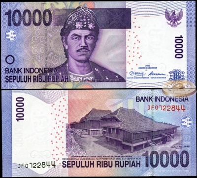 Индонезия. 10000 рупий (Unc) 2010