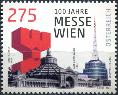 Австрия. 2021. Столетие Венской ярмарки (Почтовая марка. MNH OG)