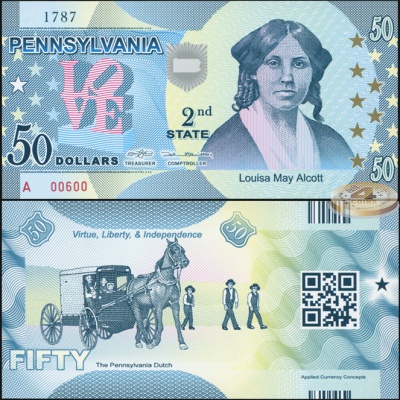 США [50 штатов]. Банкнота 50 долларов. ND(2013). Unc. Пластик. Кат# P.NL