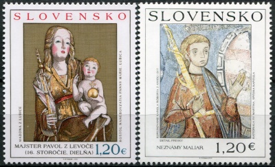 Словакия. 2010. Изобразительное искусство - живопись (Серия. MNH OG)