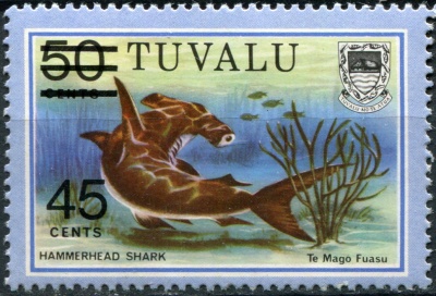 Тувалу. 1981. Акула-молот (Почтовая марка. MNH OG)