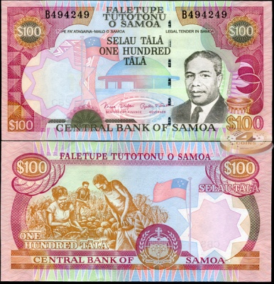 Самоа. 100 тала (Unc) 2005