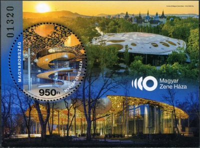 Венгрия. 2023. Венгерский дом музыки (Почтовый блок. MNH OG)