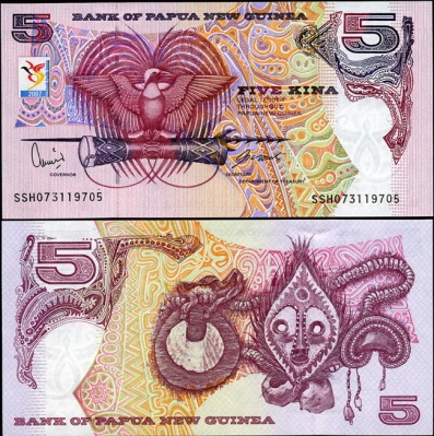 Папуа Новая Гвинея. 5 кин (Unc) 2007
