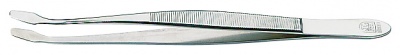 Пинцет 15 см, с загнутой лопаткой (Lindner)